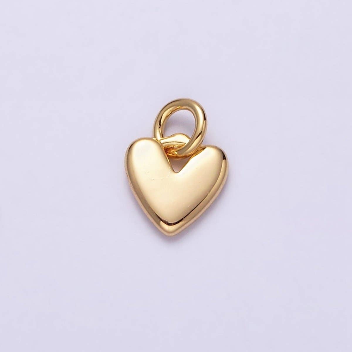 16K Gold Filled Heart Mini Add-On Charm in Gold & Silver | AC-1342 AC-1343: Silver