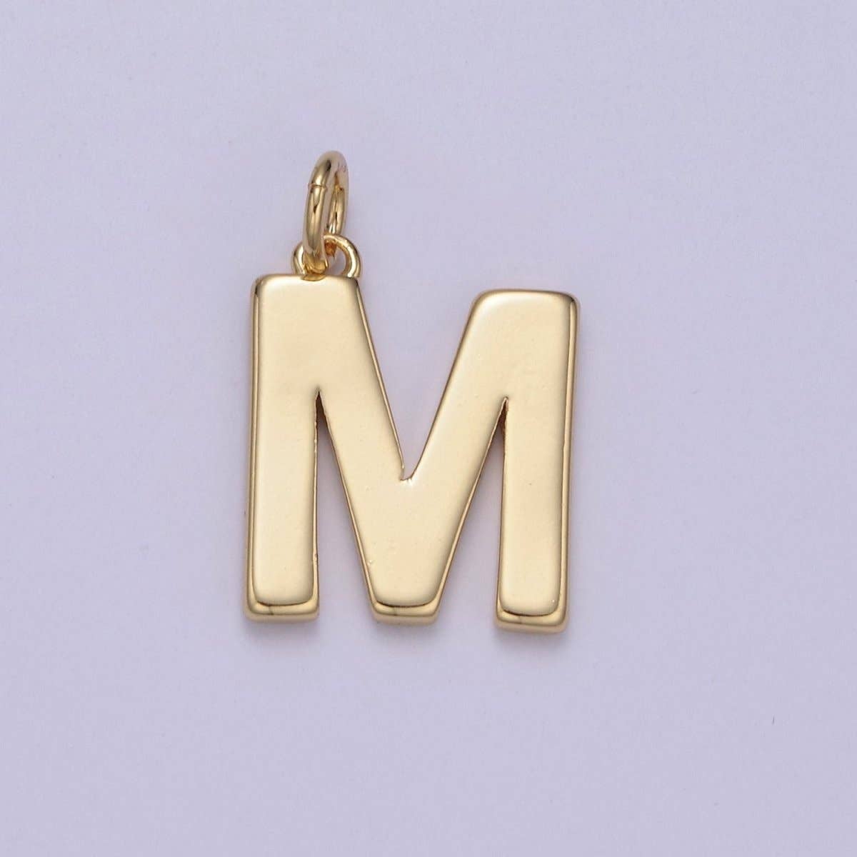 14k Gold Filled Minimalist Font Initial Letters Pendant Charm Wholesale Jewelry Supply A-703-A-715: All Initial