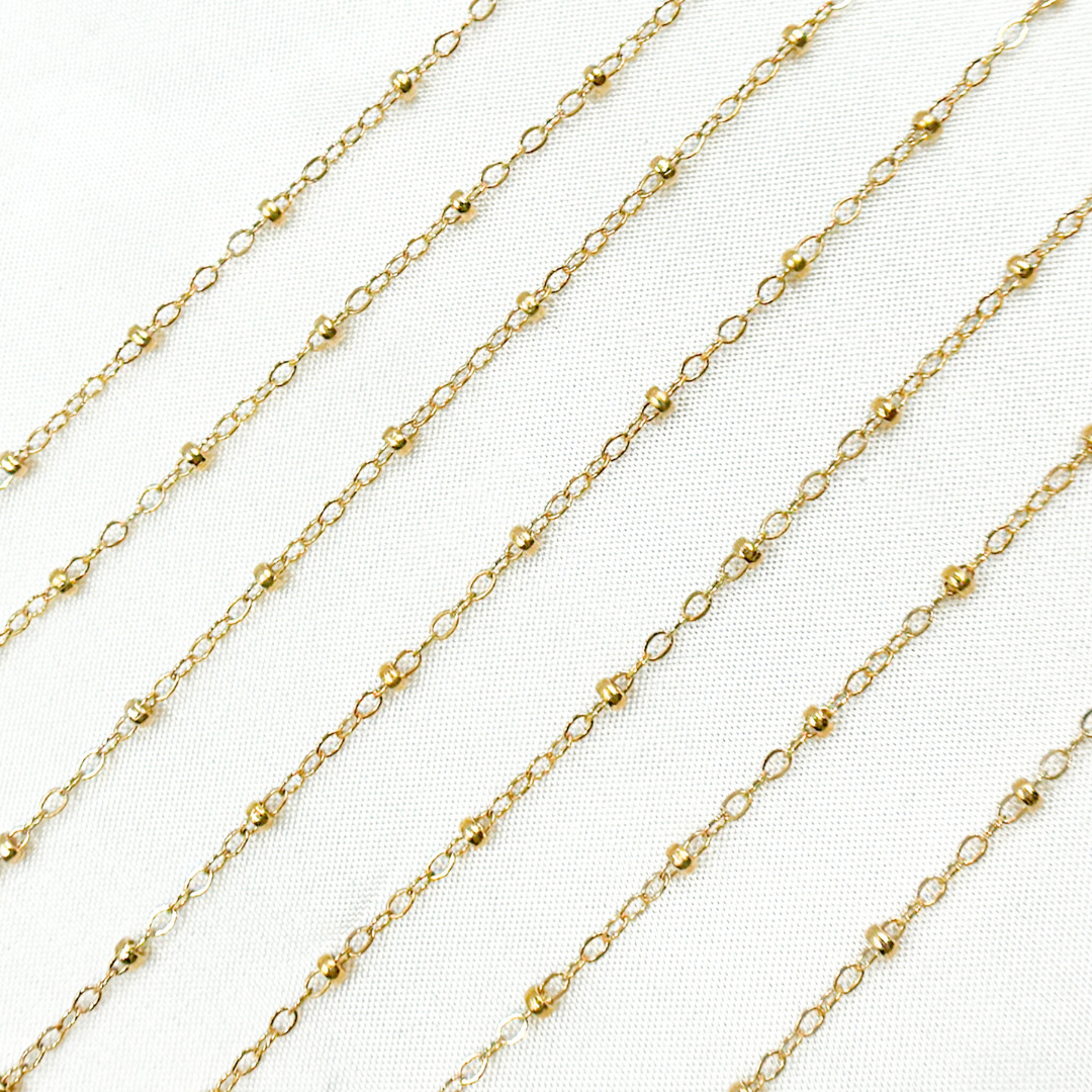 Permanent Jewelry 14k Gold Filled Satellite Chain: 7in. / 2.1mm - 3mm / Satellite