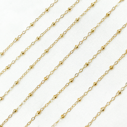 Permanent Jewelry 14k Gold Filled Satellite Chain: 7in. / 2.1mm - 3mm / Satellite