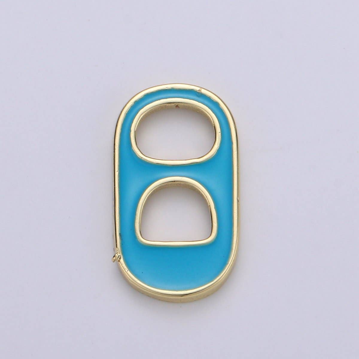 Black, Blue, Pink, Green, Yellow, Red Enamel Bottle Opener Gold Filled Charm - D-374- D-383: Pink