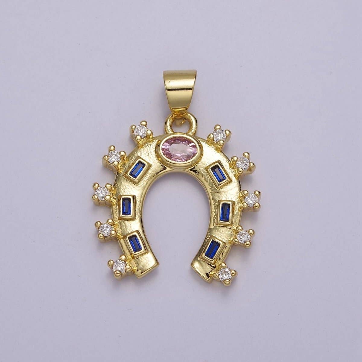Gold Filled Horseshoe Charm Luck Horseshoe Pendant Necklace Bracelet Mini Horseshoe Pendant Lucky Jewelry Inspired J-427