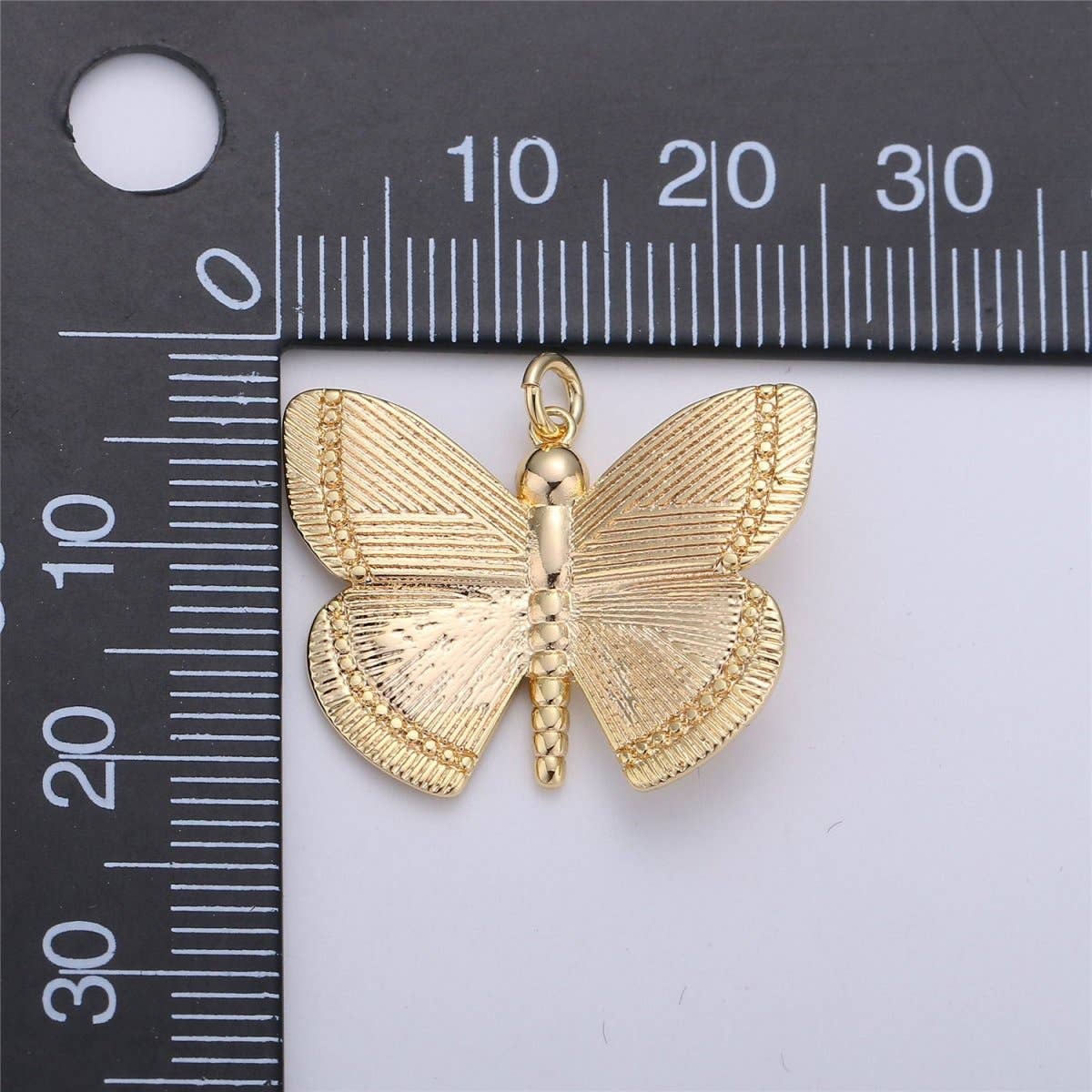 Dainty 14k Gold Filled Butterfly Pendant Gold Butterfly Charms for Bracelet, Earring, Necklace Charms for Jewelry Making Supply D-491 C-653: 11 mm