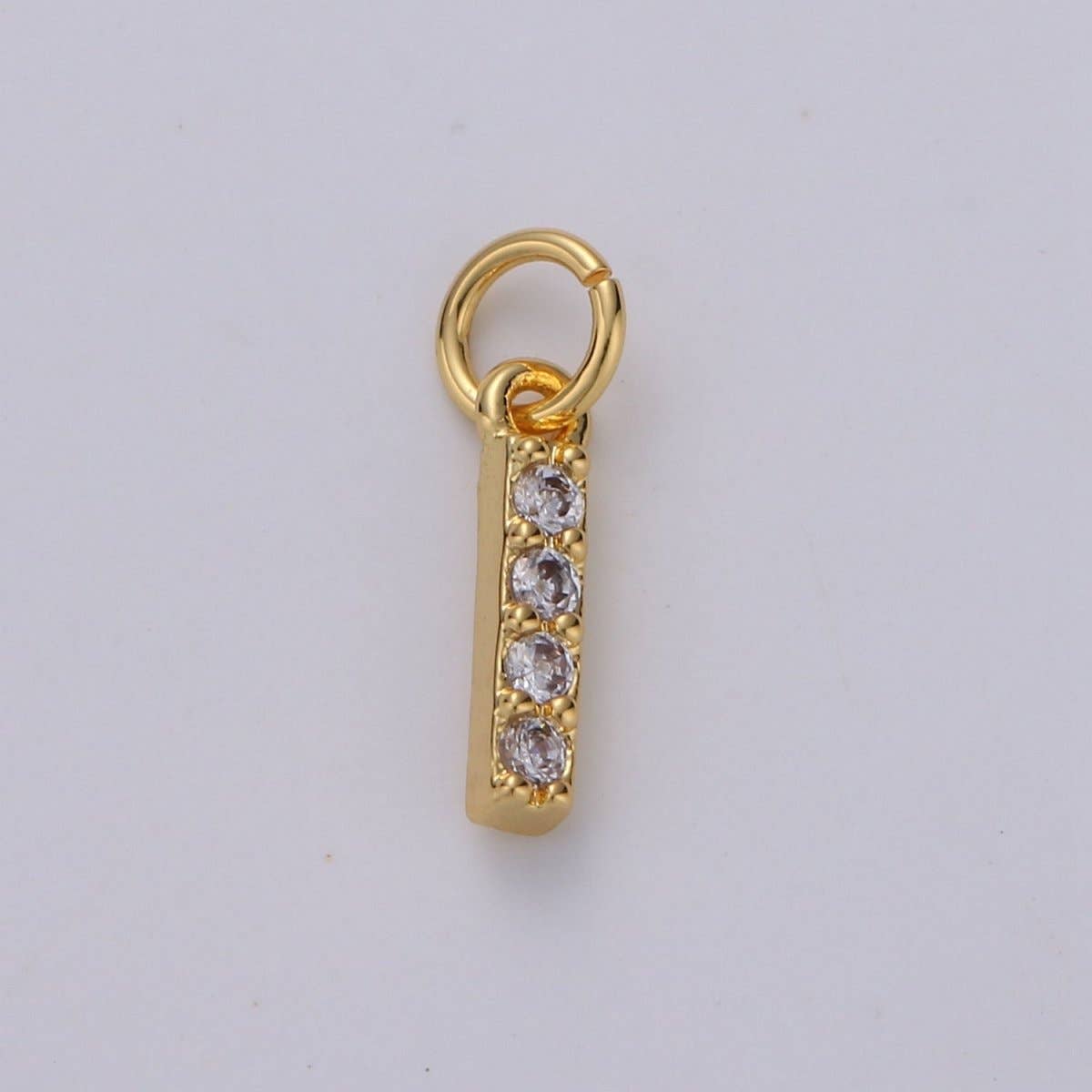 14k Gold Filled Tiny CZ Initial, Letter Alphabet Micro Pave charms Dainty Gold Cubic Pendant Charm for Necklace Bracelet Earring Add on A-099 to A-111: By Set