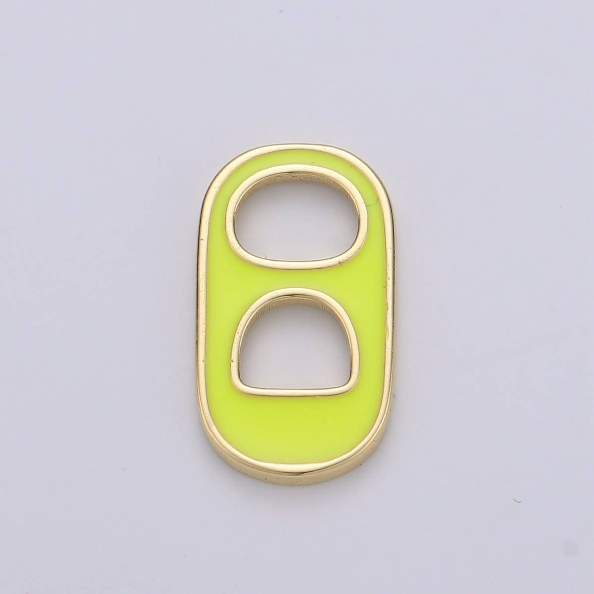 Black, Blue, Pink, Green, Yellow, Red Enamel Bottle Opener Gold Filled Charm - D-374- D-383: Pink