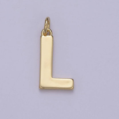 14k Gold Filled Minimalist Font Initial Letters Pendant Charm Wholesale Jewelry Supply A-703-A-715: All Initial