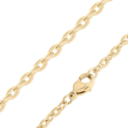 18K Gold PVD Stainless Steel Engravable Butterfly Necklace : Stainless