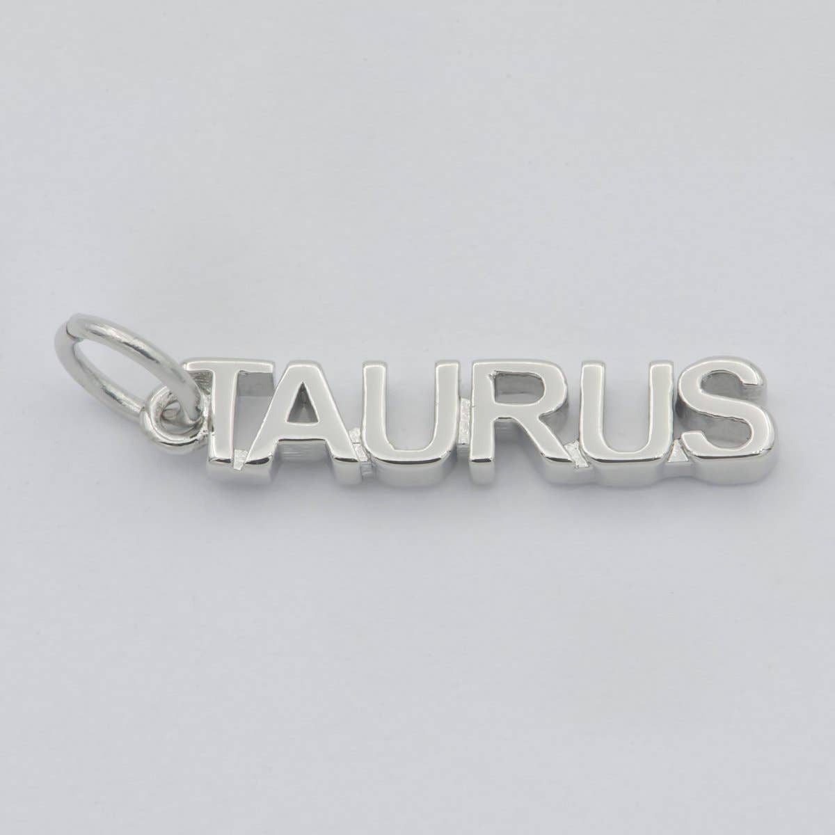Gold Filled Zodiac Sign Script Words Mini Charm in Gold & Silver | A-A1815-A-A1820 | A-A1839-A-A1844: Gold / Leo