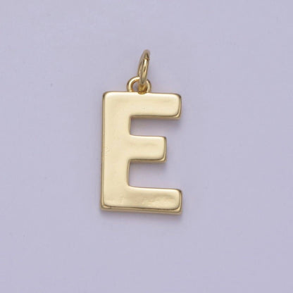 14k Gold Filled Minimalist Font Initial Letters Pendant Charm Wholesale Jewelry Supply A-703-A-715: All Initial