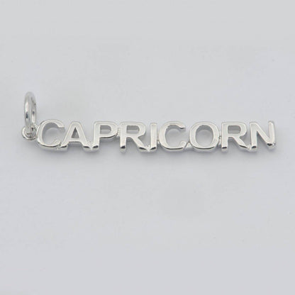Gold Filled Zodiac Sign Script Words Mini Charm in Gold & Silver | A-A1815-A-A1820 | A-A1839-A-A1844: Gold / Gemini