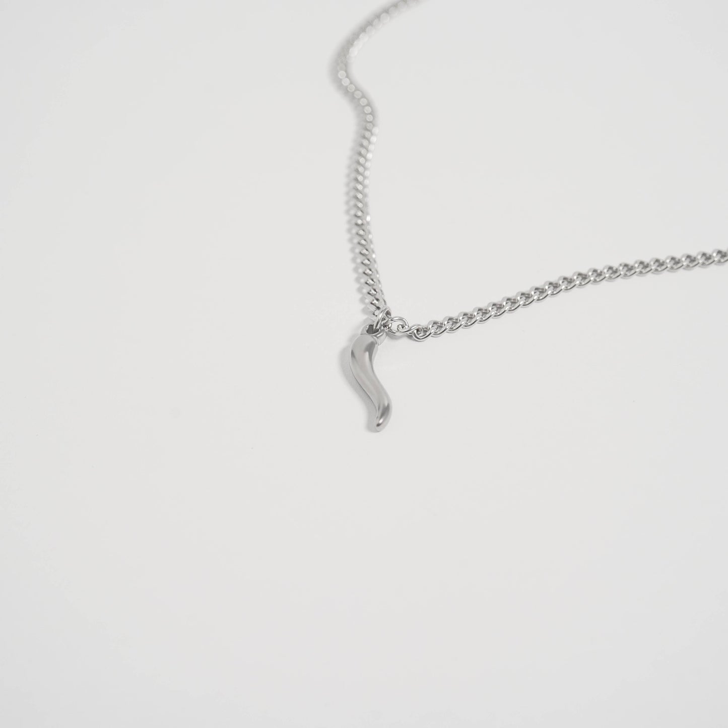 Stainless Steel Curb Chain Necklace: 18" / 4mm