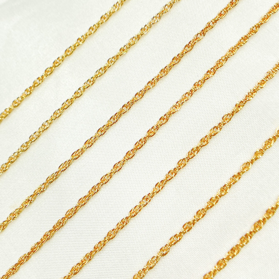 Permanent  Jewelry 14k Gold Filled Rope Chain.: 7in. / 1.1mm-2mm / Rope