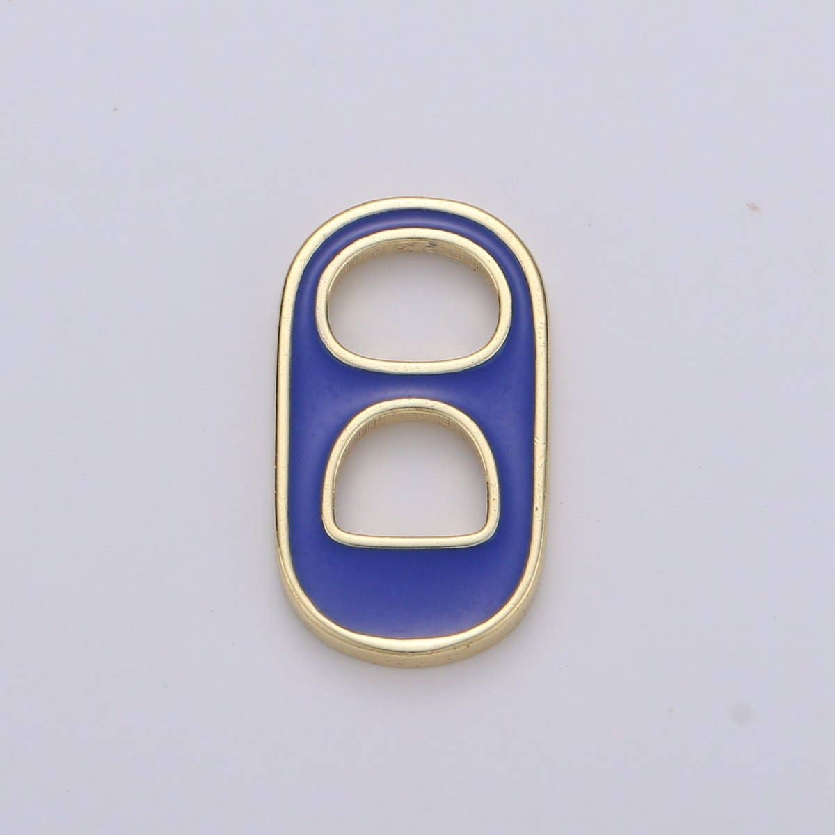 Black, Blue, Pink, Green, Yellow, Red Enamel Bottle Opener Gold Filled Charm - D-374- D-383: Teal