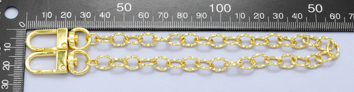 Long Bag Charm Gold Filled Purse Chain for DIY Handbag Charm