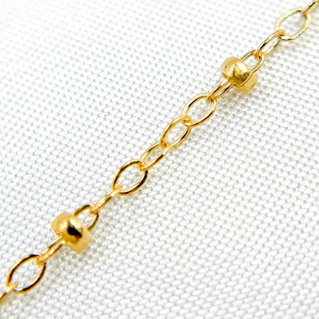 Permanent Jewelry 14k Gold Filled Satellite Chain: 7in. / 2.1mm - 3mm / Satellite