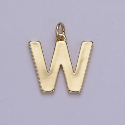 14k Gold Filled Minimalist Font Initial Letters Pendant Charm Wholesale Jewelry Supply A-703-A-715: All Initial