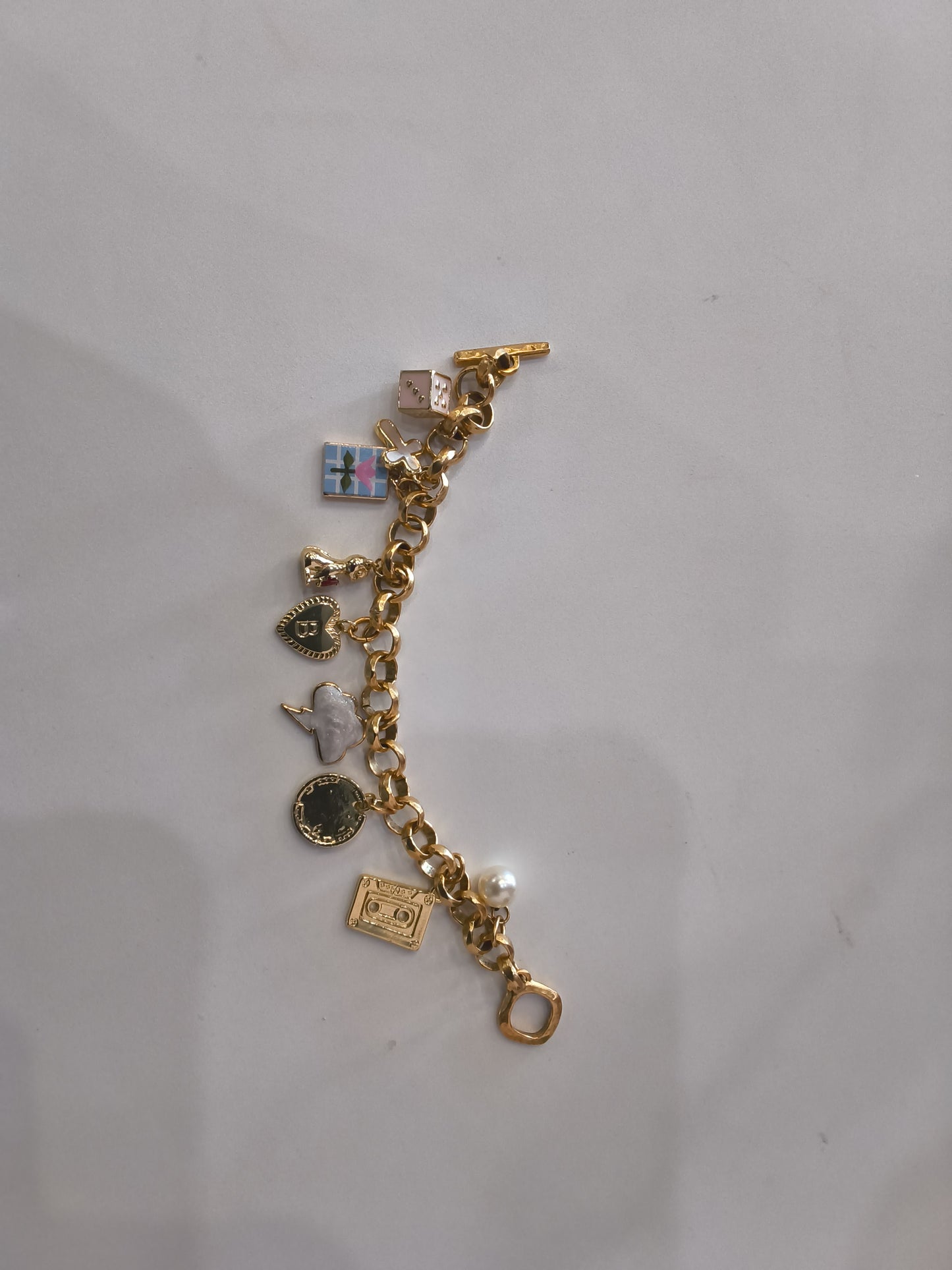 Thick Hammered Bracelet